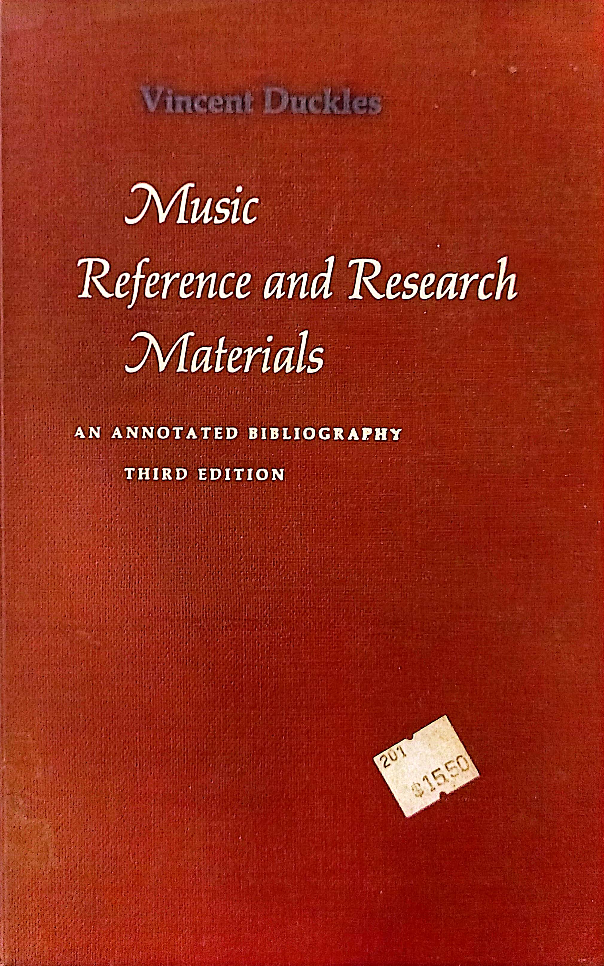Music Reference and Research Materials
